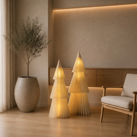 Deluxe Tree Tall- LED LIGHT- Off-White 80/95cm
