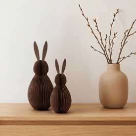 Paper Bunny Duo- Cocoa
