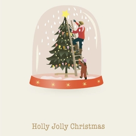 ViSSEVASSE Holly Jolly Christmas - Greeting Card A6