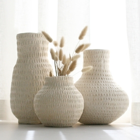  Cotton Stone Vase Small Jar