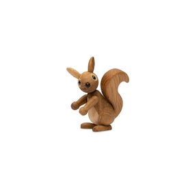 Peanut - Wooden Figure Squirrel H8.5cm