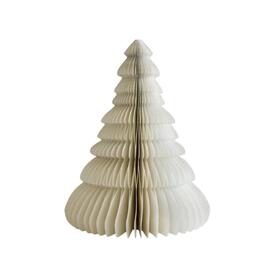 Maxi Classic Tree- Off-White w Silver Glitter