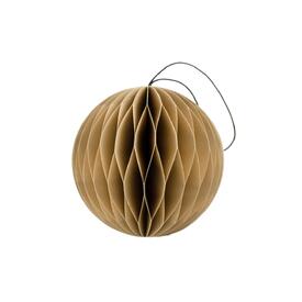 Flaxseed Paper Sphere Ornament H8.5cm