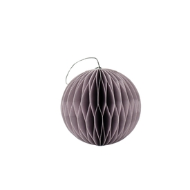 Lilac Paper Sphere Ornament H9cm