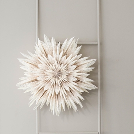 Wall & Window Paper Snowflake Off-White w Gold Dots D65cm