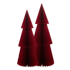 Deluxe Tree Tall - Classic Red GLITTER- 80/95cm
