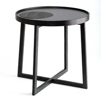 by Wirth Tray Table - Black Oak + Steel