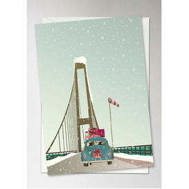 ViSSEVASSE Driving Home For Christmas  - Christmas Greeting Card A6