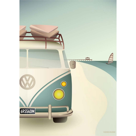 ViSSEVASSE VW Camper Poster