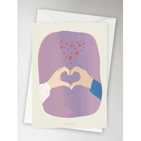 ViSSEVASSE  I Heart You- Greeting Card A6