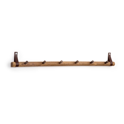 by Wirth Rack 6 Dots - Smoked Oak + Leather
