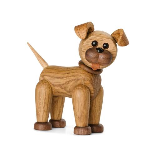 Happy- Wooden Figure Dog