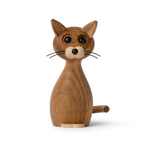Lucky- Wooden Figure Cat