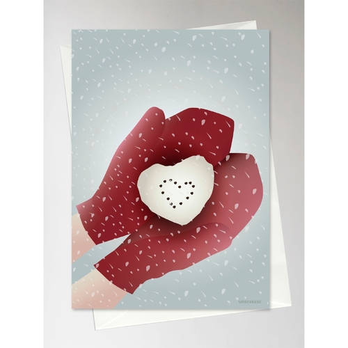 ViSSEVASSE Snow Heart - Greeting Card A6