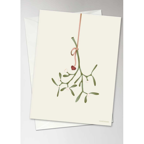 ViSSEVASSE  Mistletoe - Christmas Greeting Card A6