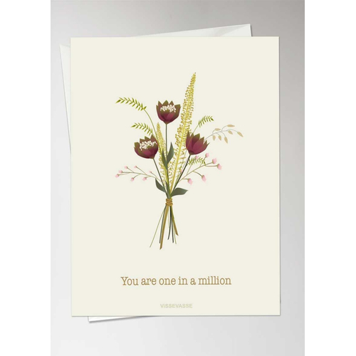 ViSSEVASSE You Are One In A Million - Greeting Card A6